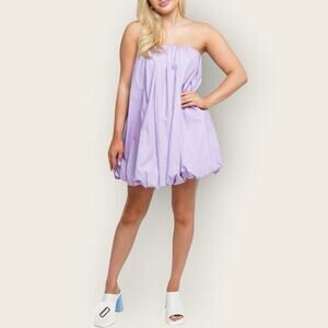 NWT | Susana Monaco | Strapless Bubble Mini Dress | Lavender | Size S